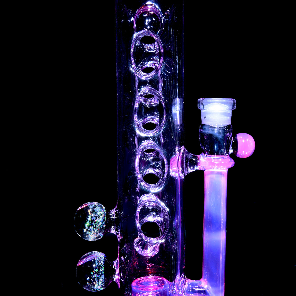 Fully-worked Straight Fab - Karmaline/Purple Amethyst - 14mm Female