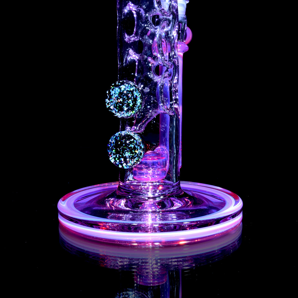 Fully-worked Straight Fab - Karmaline/Purple Amethyst - 14mm Female