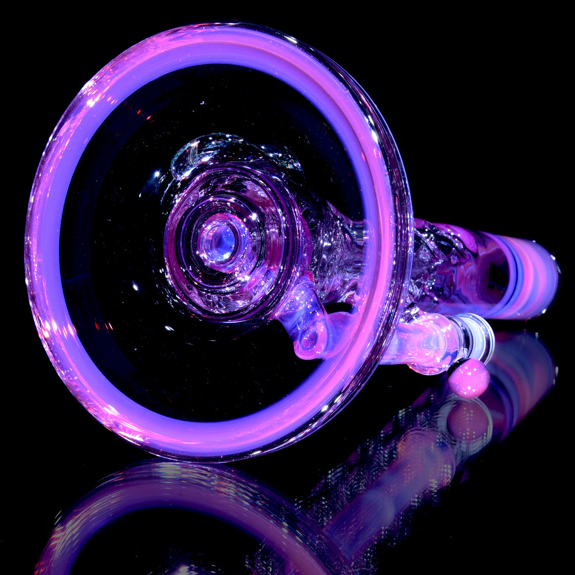Fully-worked Straight Fab - Karmaline/Purple Amethyst - 14mm Female