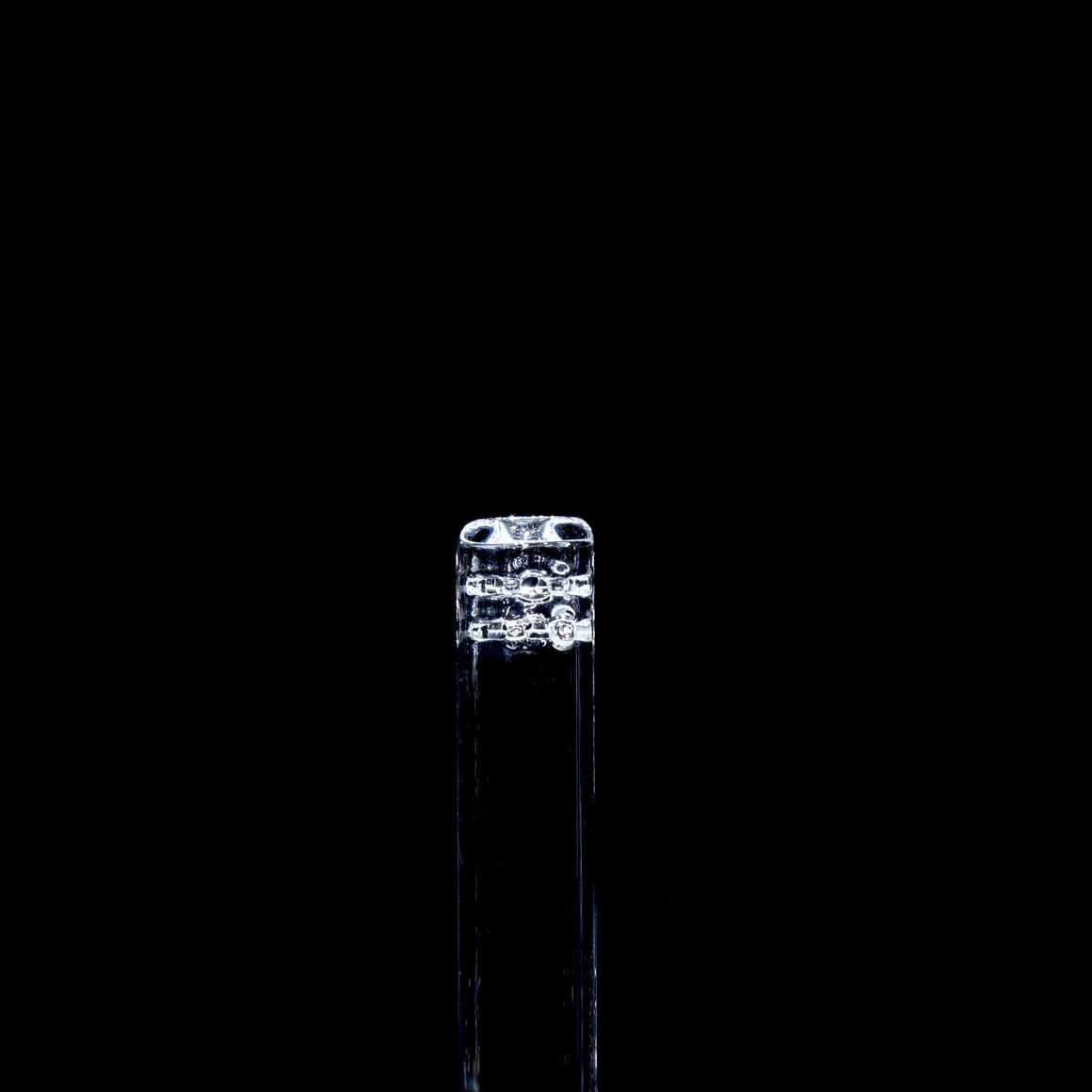 Removable Gridded Stemline Downstem Flower Tube w/ Martini Slide - Clear - 14mm Female