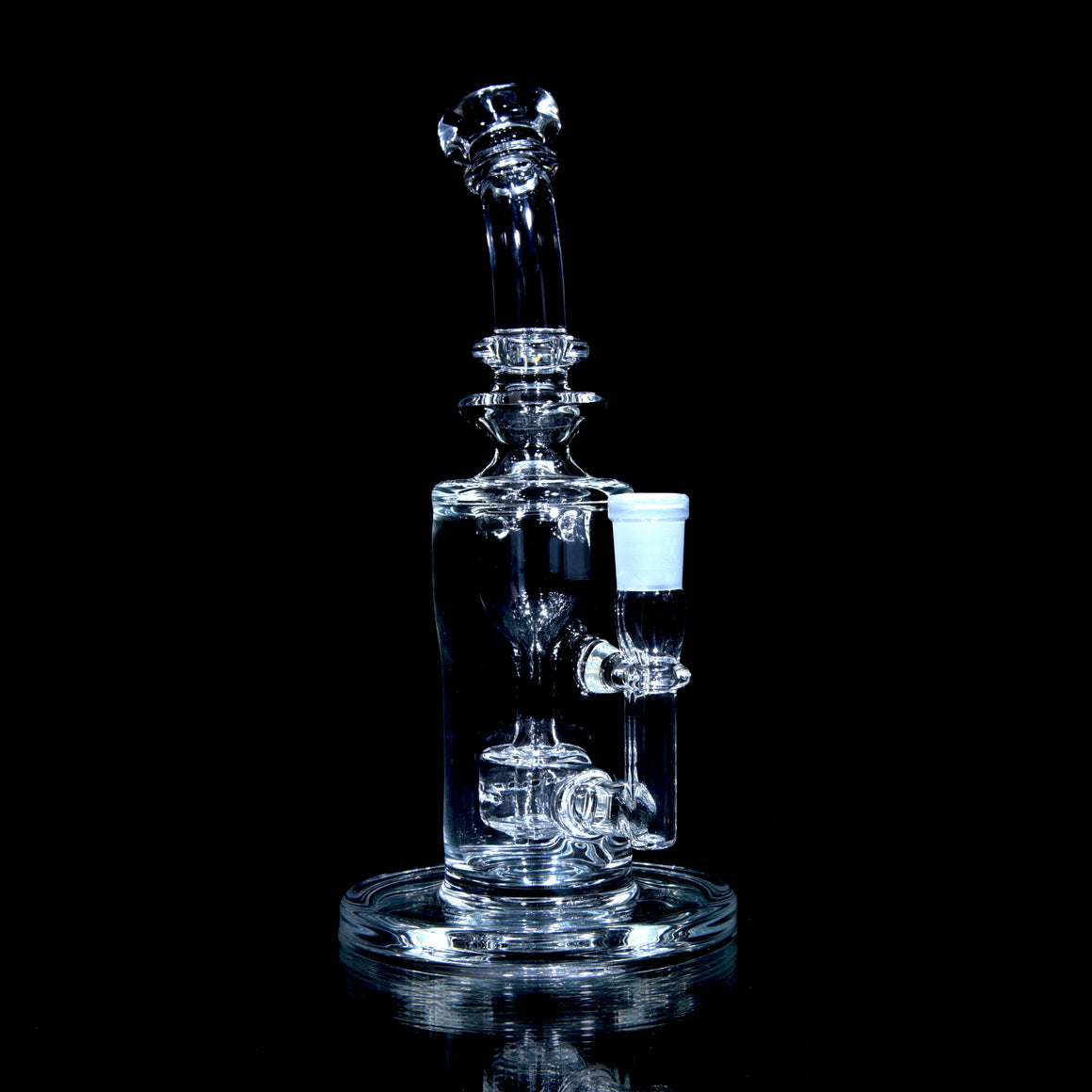 Mini Narrow Can Double-uptake Tornada Recycler - Clear - 14mm Female