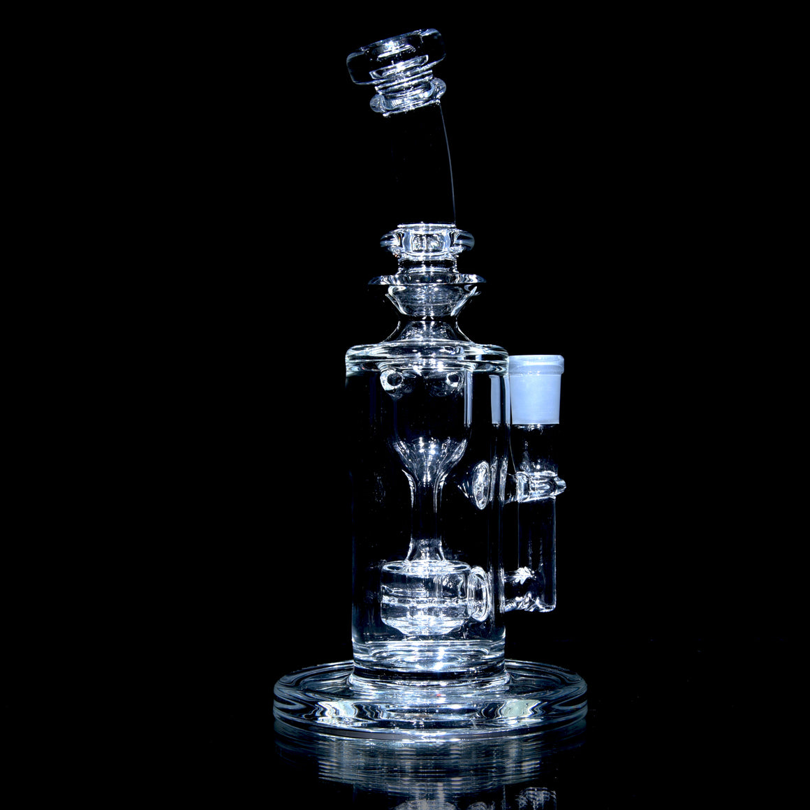 Mini Narrow Can Double-uptake Tornada Recycler - Clear - 14mm Female