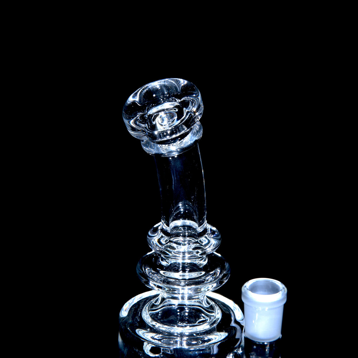 Mini Narrow Can Double-uptake Tornada Recycler - Clear - 14mm Female