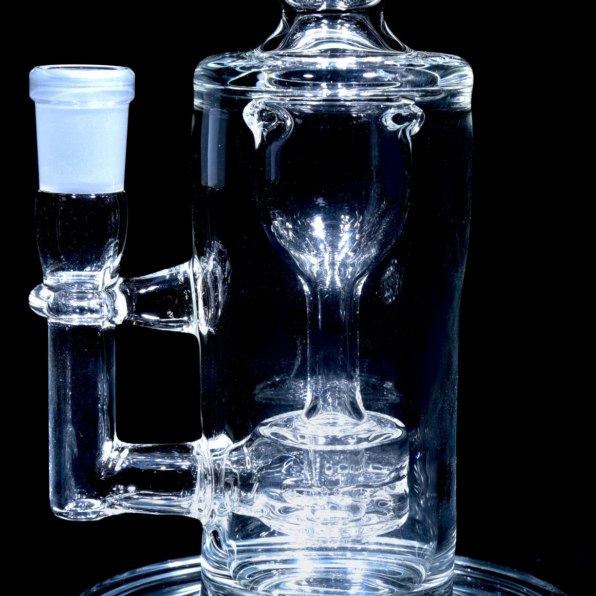 Mini Narrow Can Double-uptake Tornada Recycler - Clear - 14mm Female