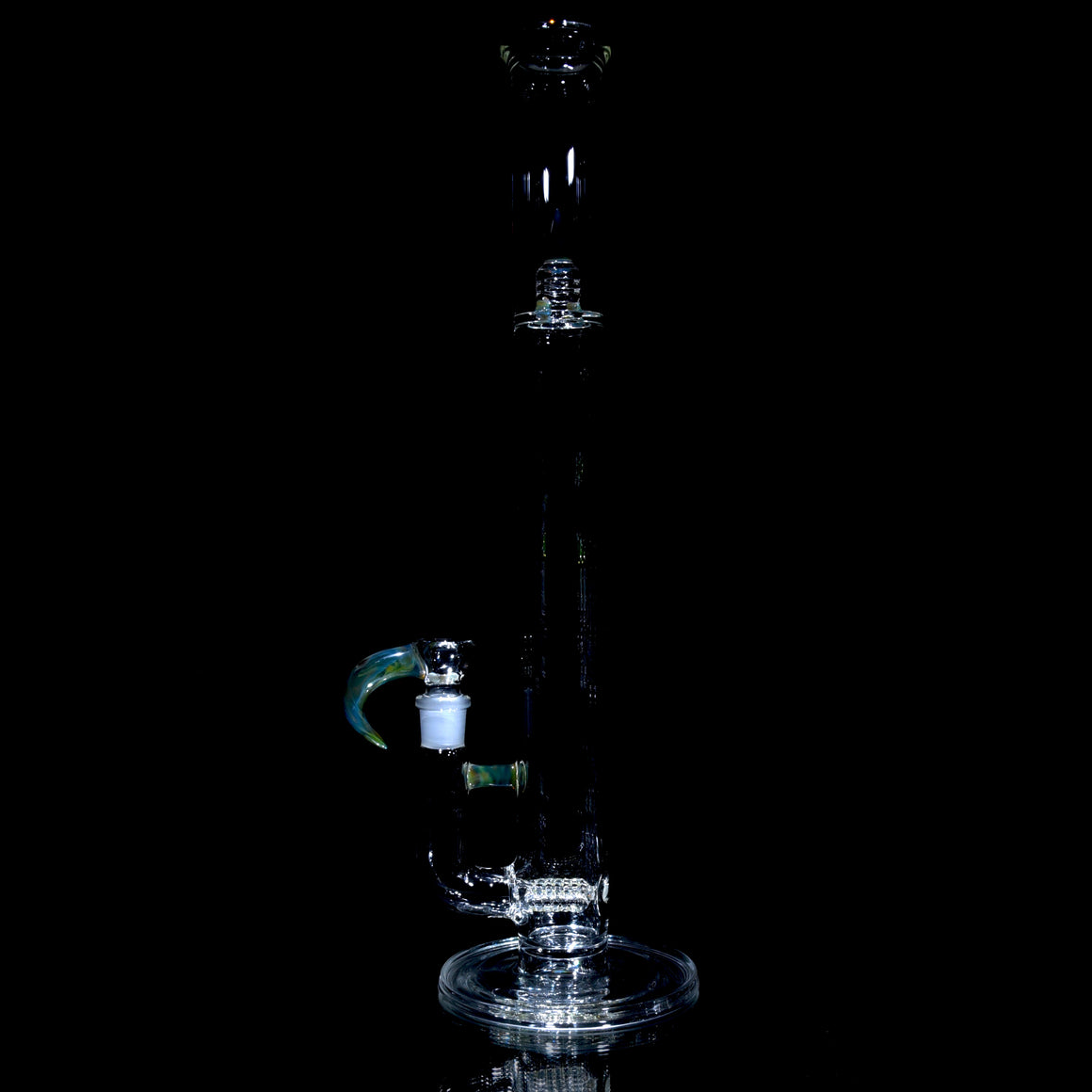 Accented 44mm Triple Stemline Straight Tube w/ 4-hole Horned Slide - Night Drop - 18mm Female