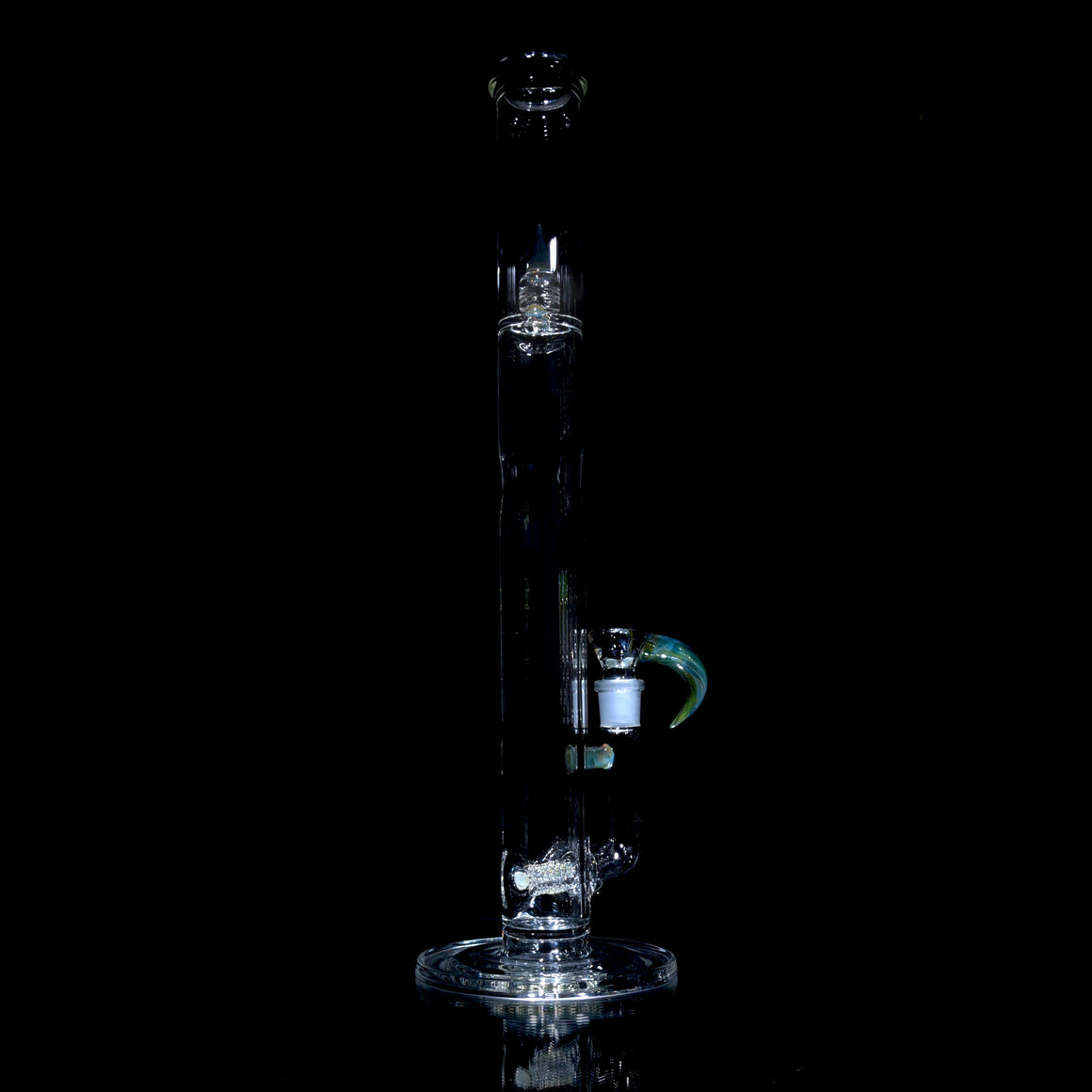 Accented 44mm Triple Stemline Straight Tube w/ 4-hole Horned Slide - Night Drop - 18mm Female