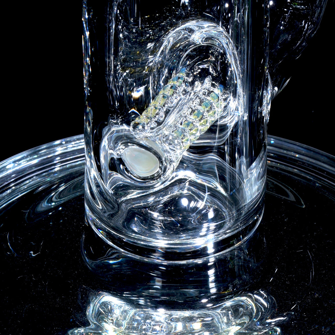 Accented 44mm Triple Stemline Straight Tube w/ 4-hole Horned Slide - Night Drop - 18mm Female