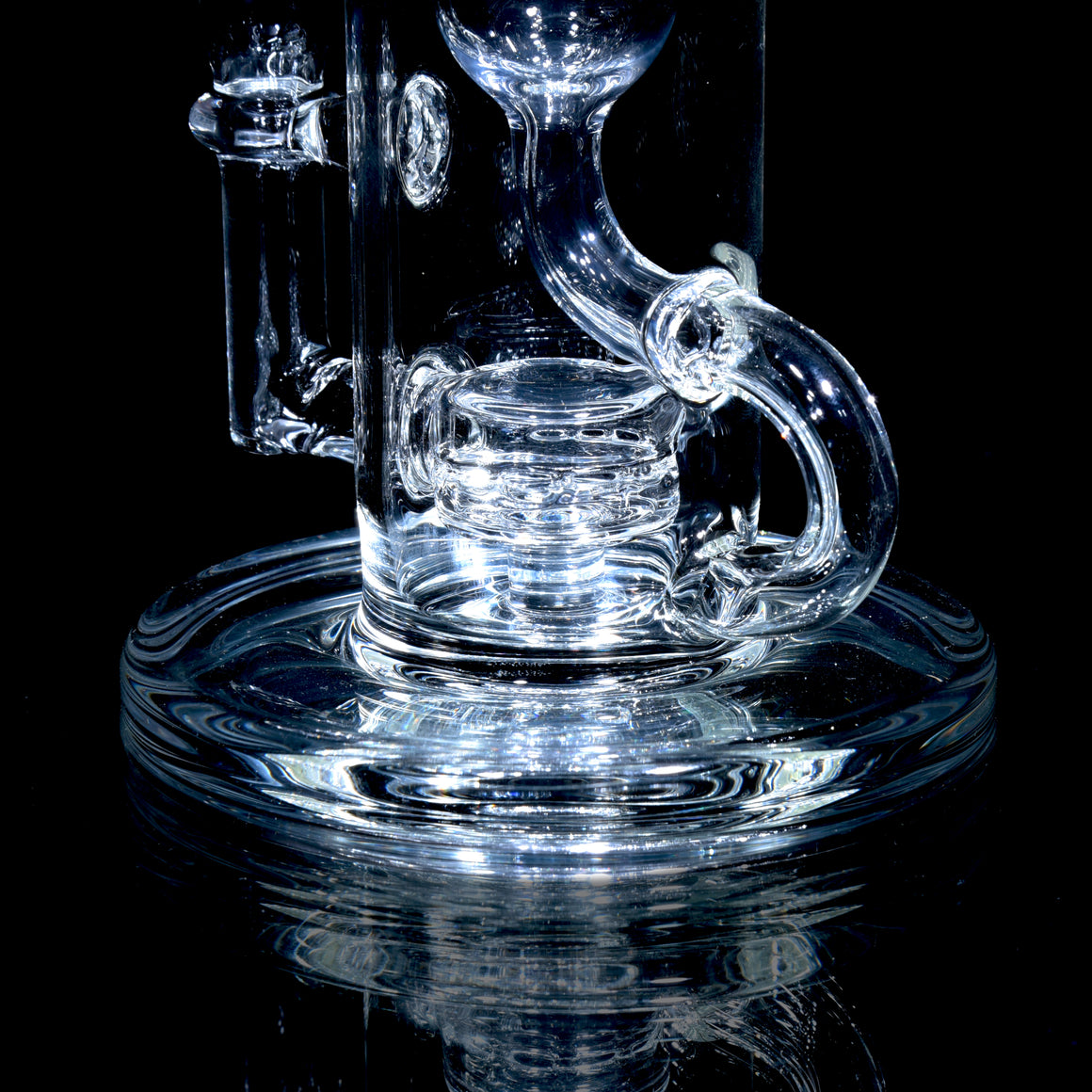 Mini Narrow Can Double-uptake Klein Recycler - Clear - 14mm Female
