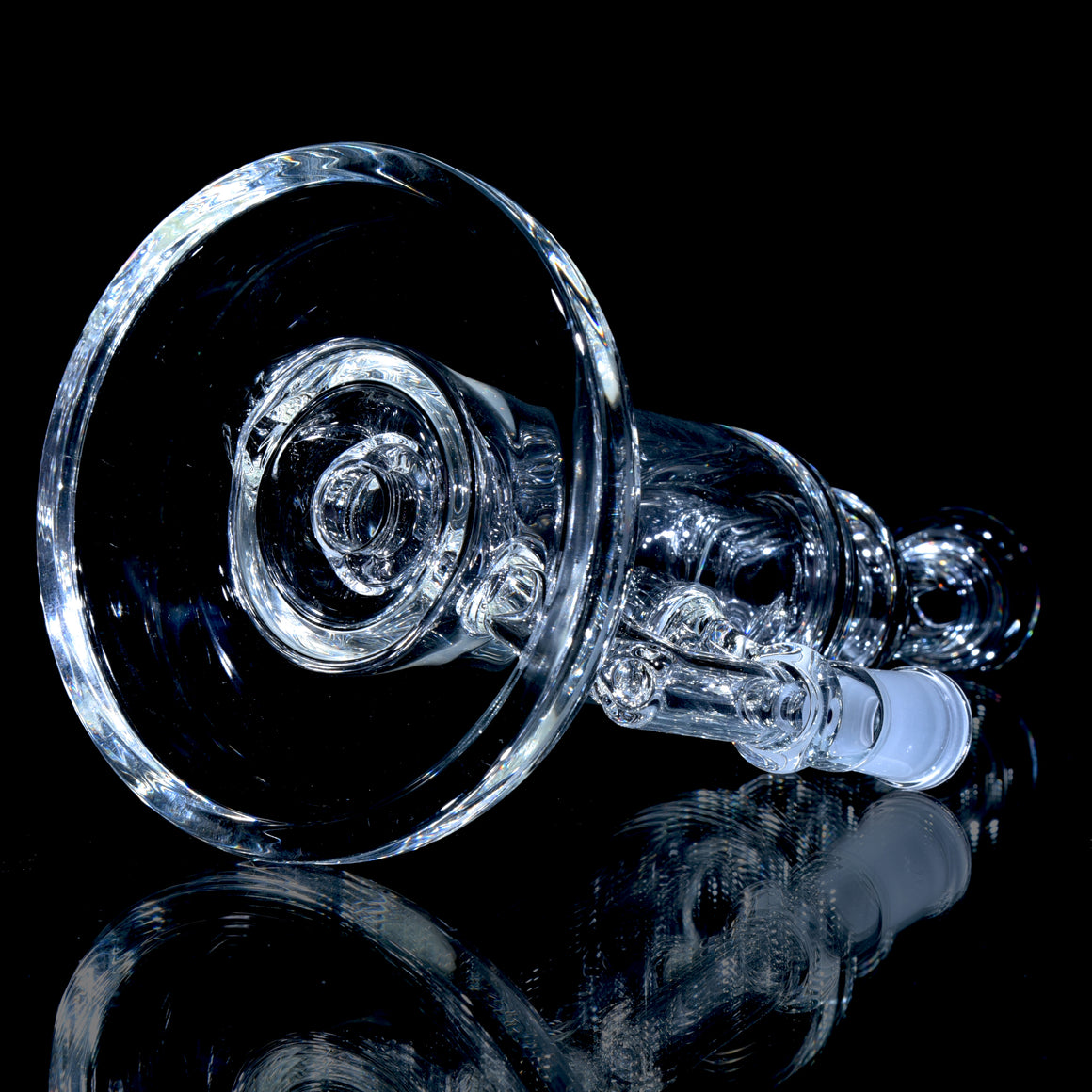 Mini Narrow Can Double-uptake Klein Recycler - Clear - 14mm Female