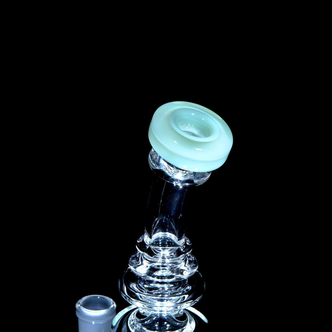 Accented Mini Narrow Can Double-uptake Tornada Recycler - Titan - 14mm Female
