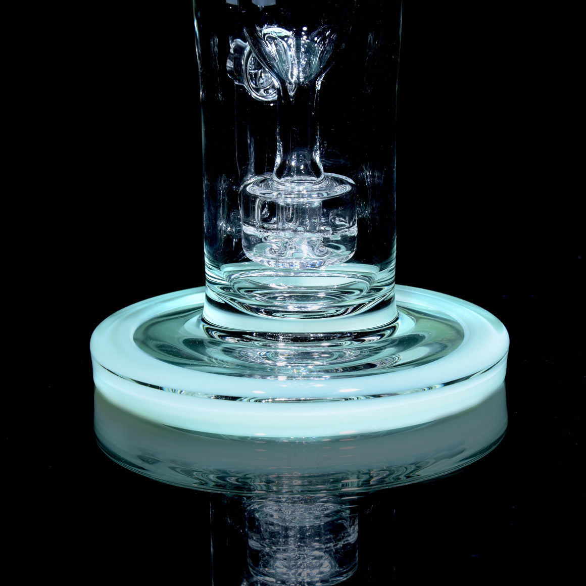 Accented Mini Narrow Can Double-uptake Tornada Recycler - Titan - 14mm Female