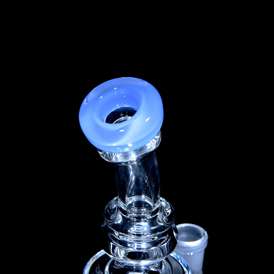 Accented Mini Narrow Can Double-uptake Tornada Recycler - Periwinkle - 14mm Female