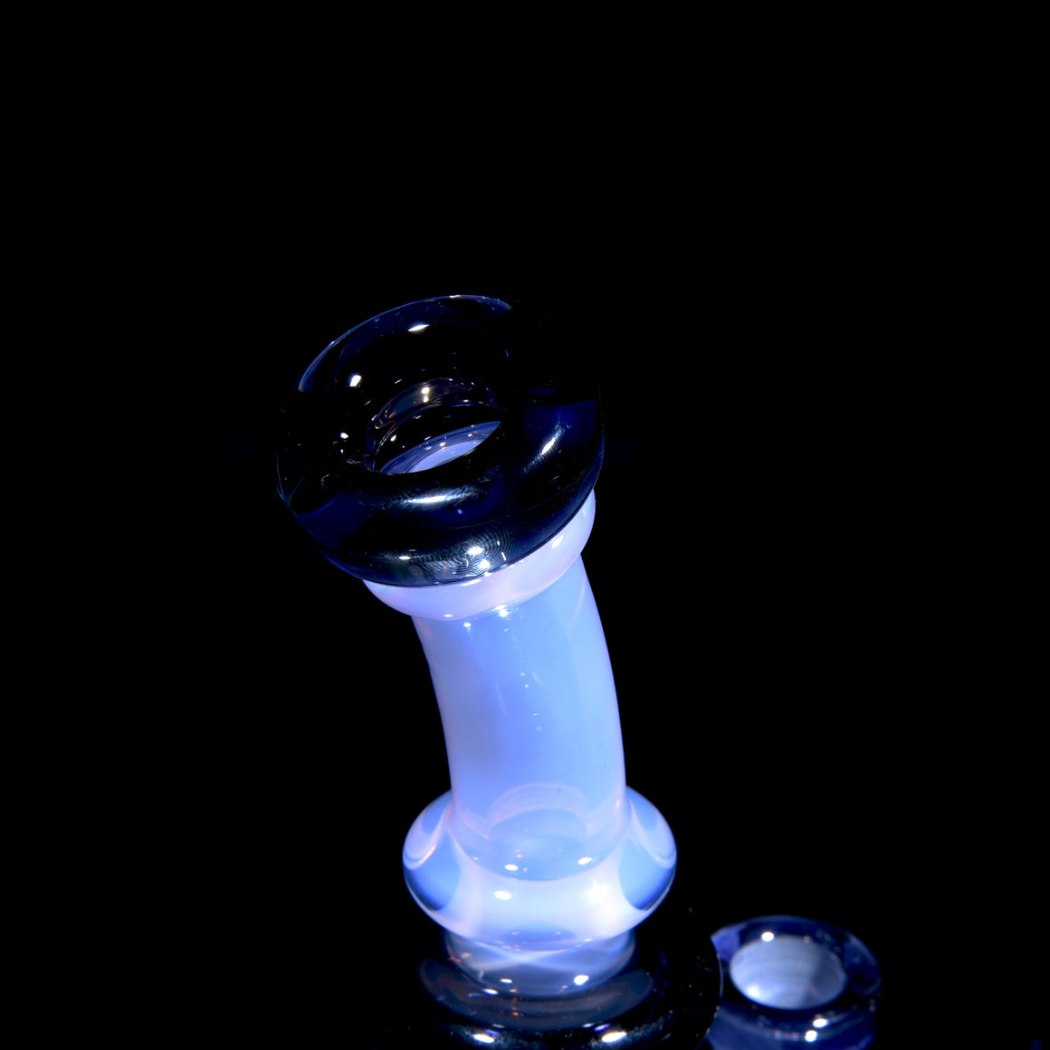 Full-color Mini Narrow Can Double-uptake Klein Recycler - Dark Amethyst/Pink Jade - 14mm Female