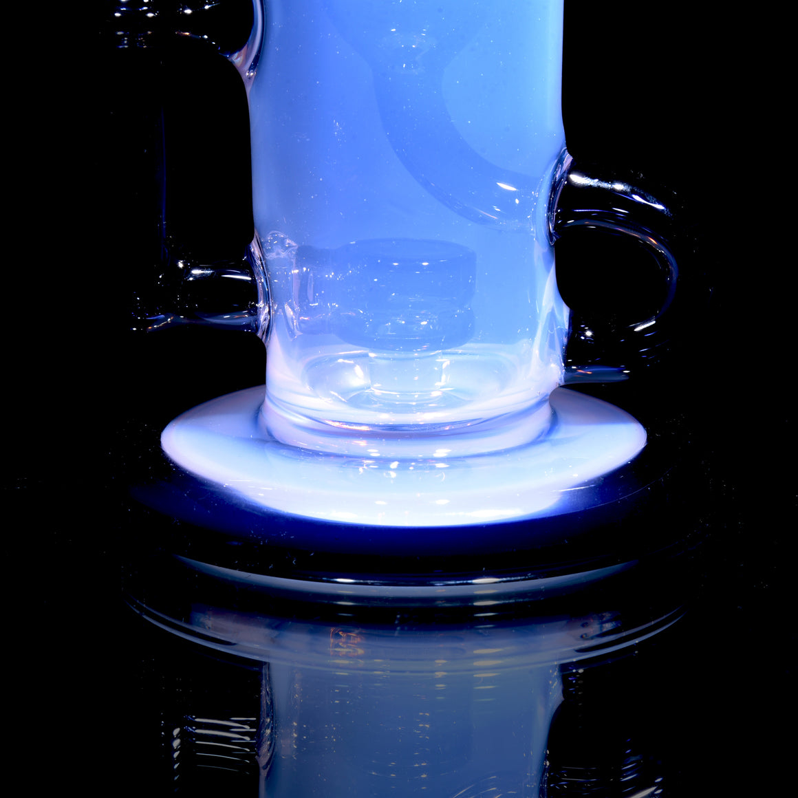 Full-color Mini Narrow Can Double-uptake Klein Recycler - Dark Amethyst/Pink Jade - 14mm Female