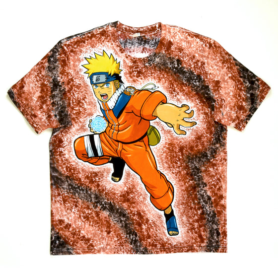 XXL - Hand & Tie-dyed T-Shirt - Uzumaki Naruto
