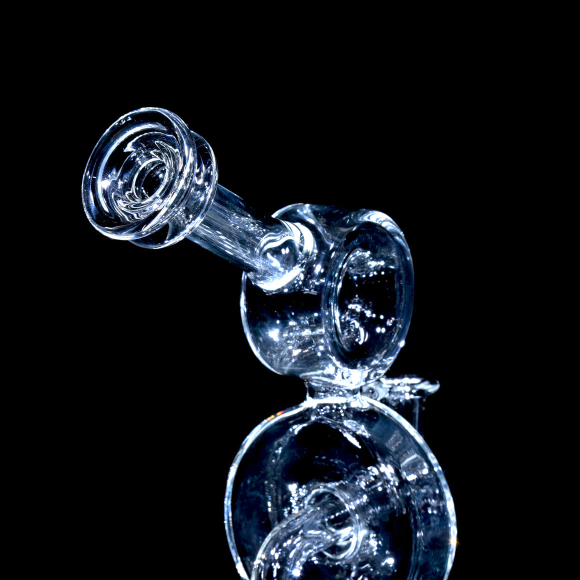 Double Drain Donut Recycler - Clear - 10mm Female
