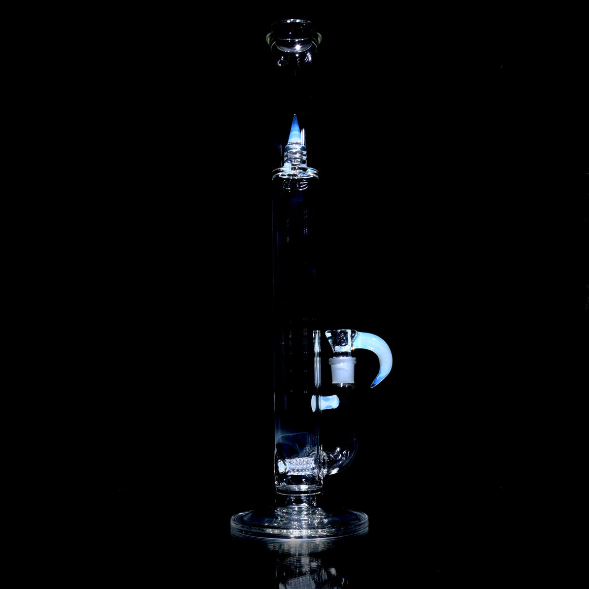 Accented 44mm Upgrid Triple Stemline Straight Tube w/ 4-hole Horned Slide - Ghost - 18mm Female