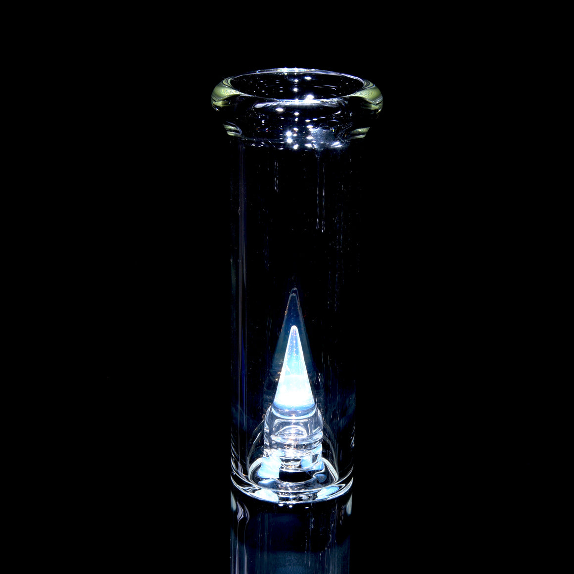 Accented 44mm Upgrid Triple Stemline Straight Tube w/ 4-hole Horned Slide - Ghost - 18mm Female