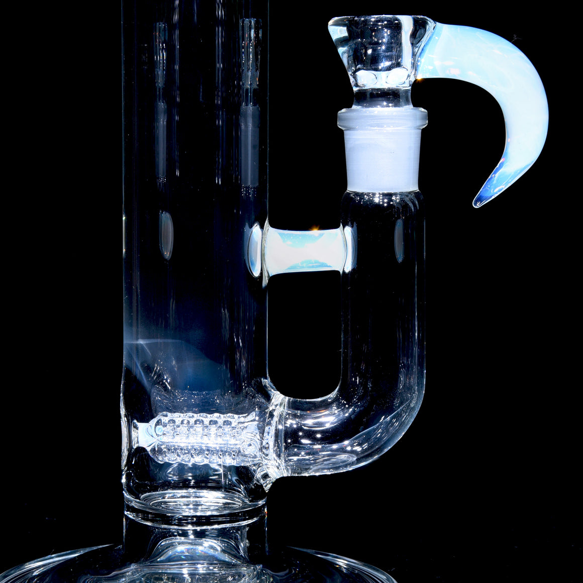Accented 44mm Upgrid Triple Stemline Straight Tube w/ 4-hole Horned Slide - Ghost - 18mm Female