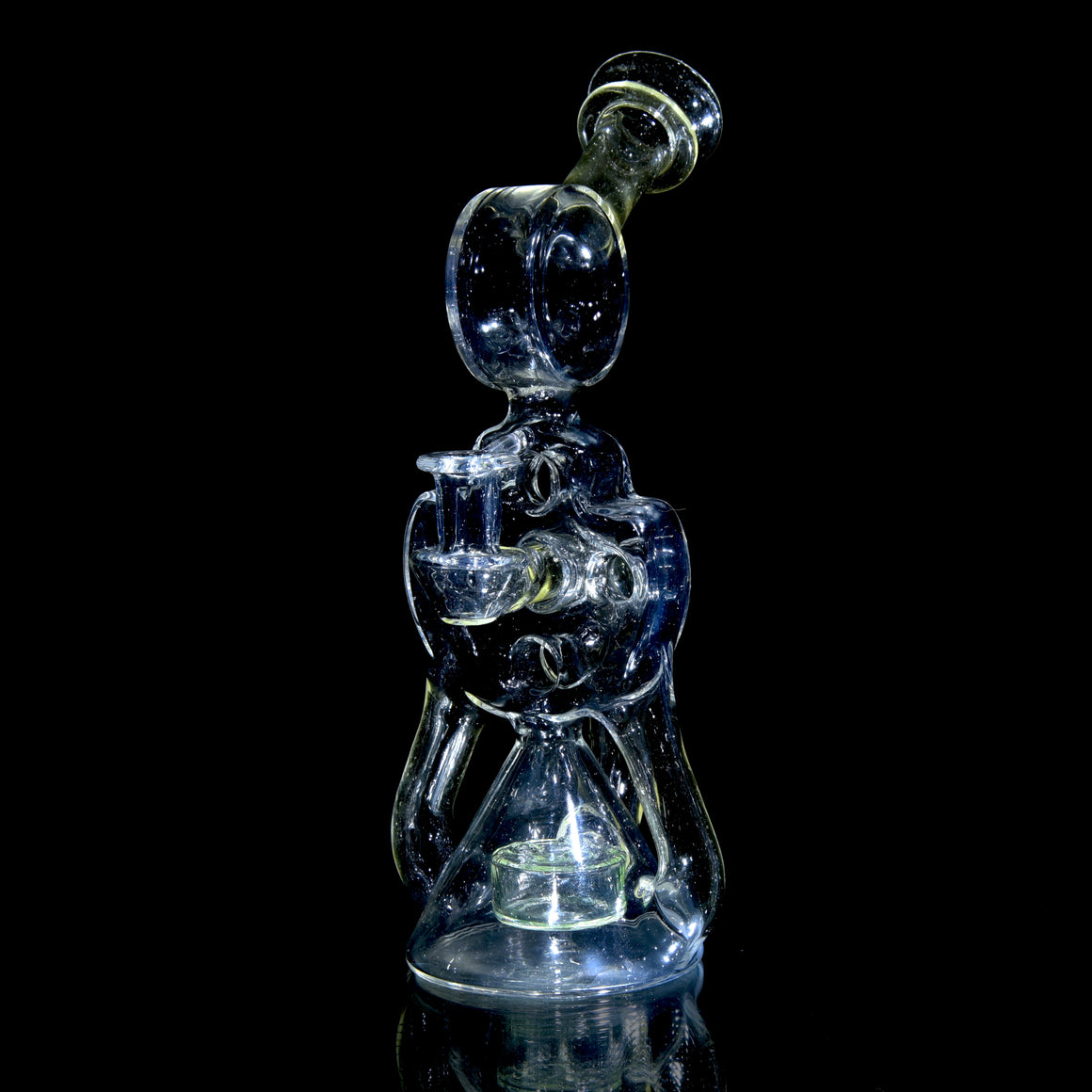 Full-UV Swiss Double Drain Donut Recycler/Cap Set - BluV/Nova/Ion - 10mm Female