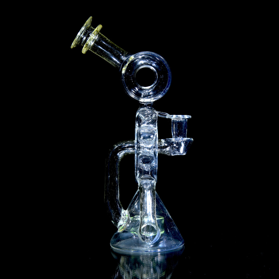 Full-UV Swiss Double Drain Donut Recycler/Cap Set - BluV/Nova/Ion - 10mm Female