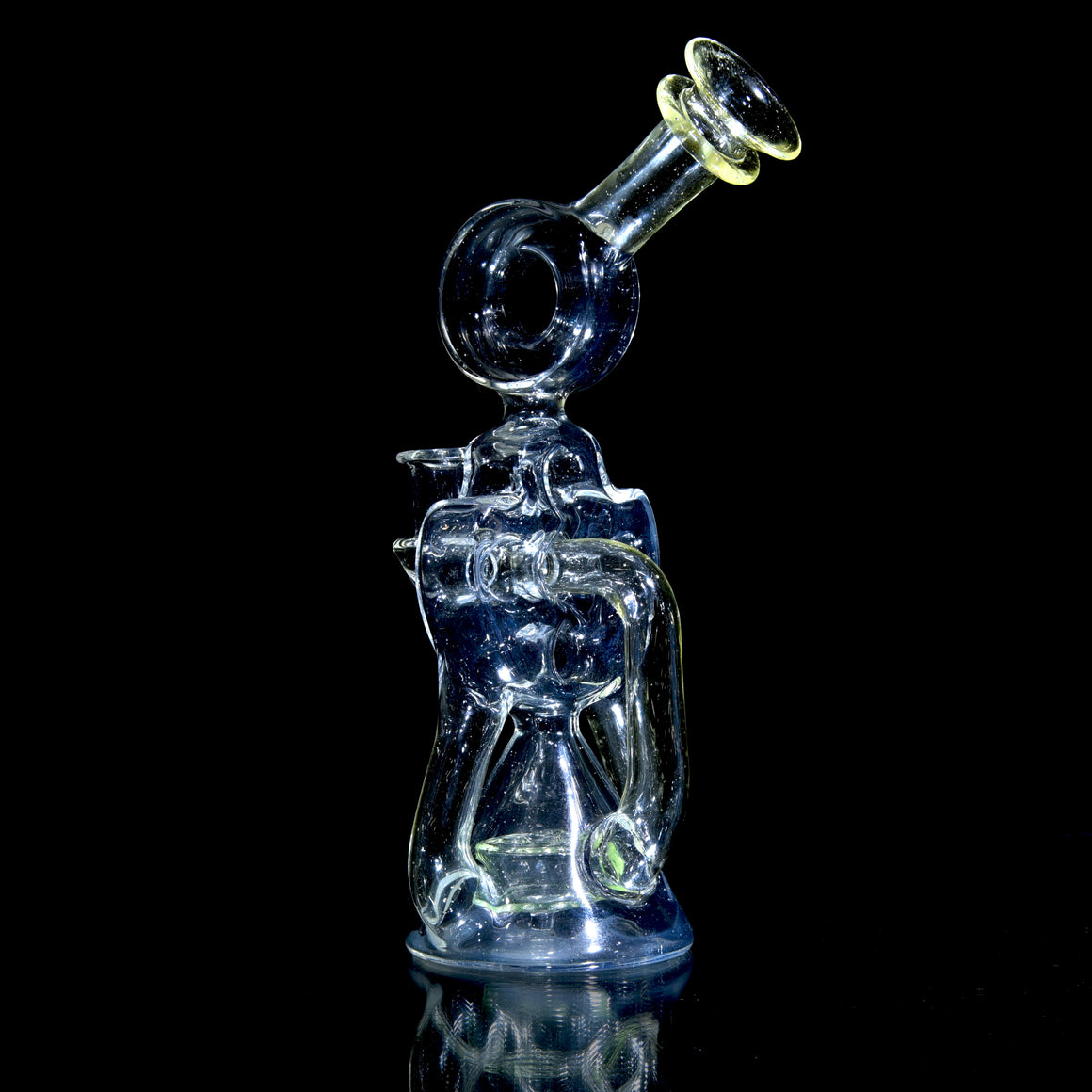 Full-UV Swiss Double Drain Donut Recycler/Cap Set - BluV/Nova/Ion - 10mm Female