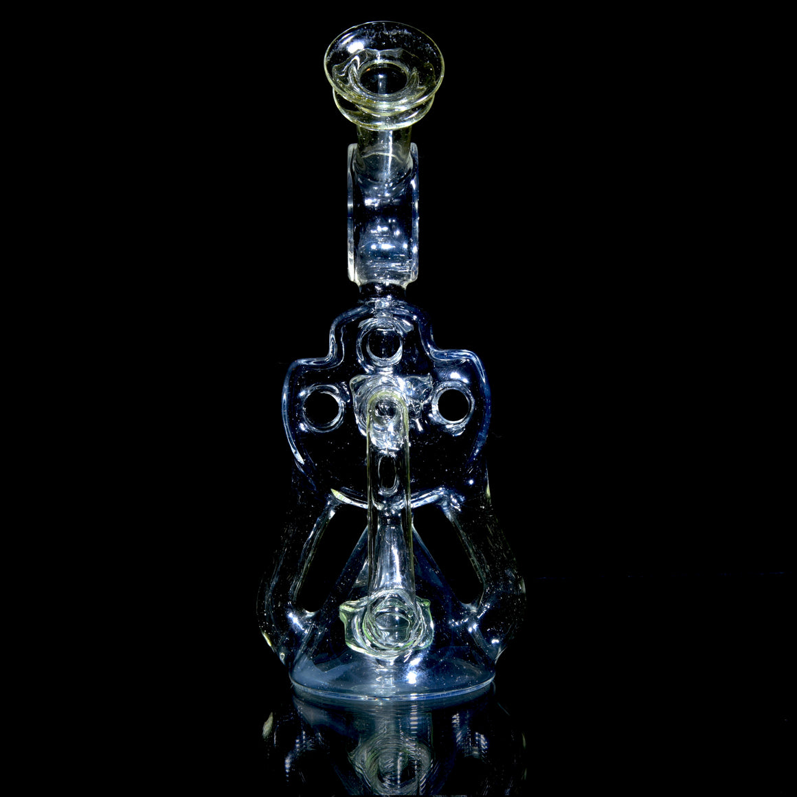 Full-UV Swiss Double Drain Donut Recycler/Cap Set - BluV/Nova/Ion - 10mm Female