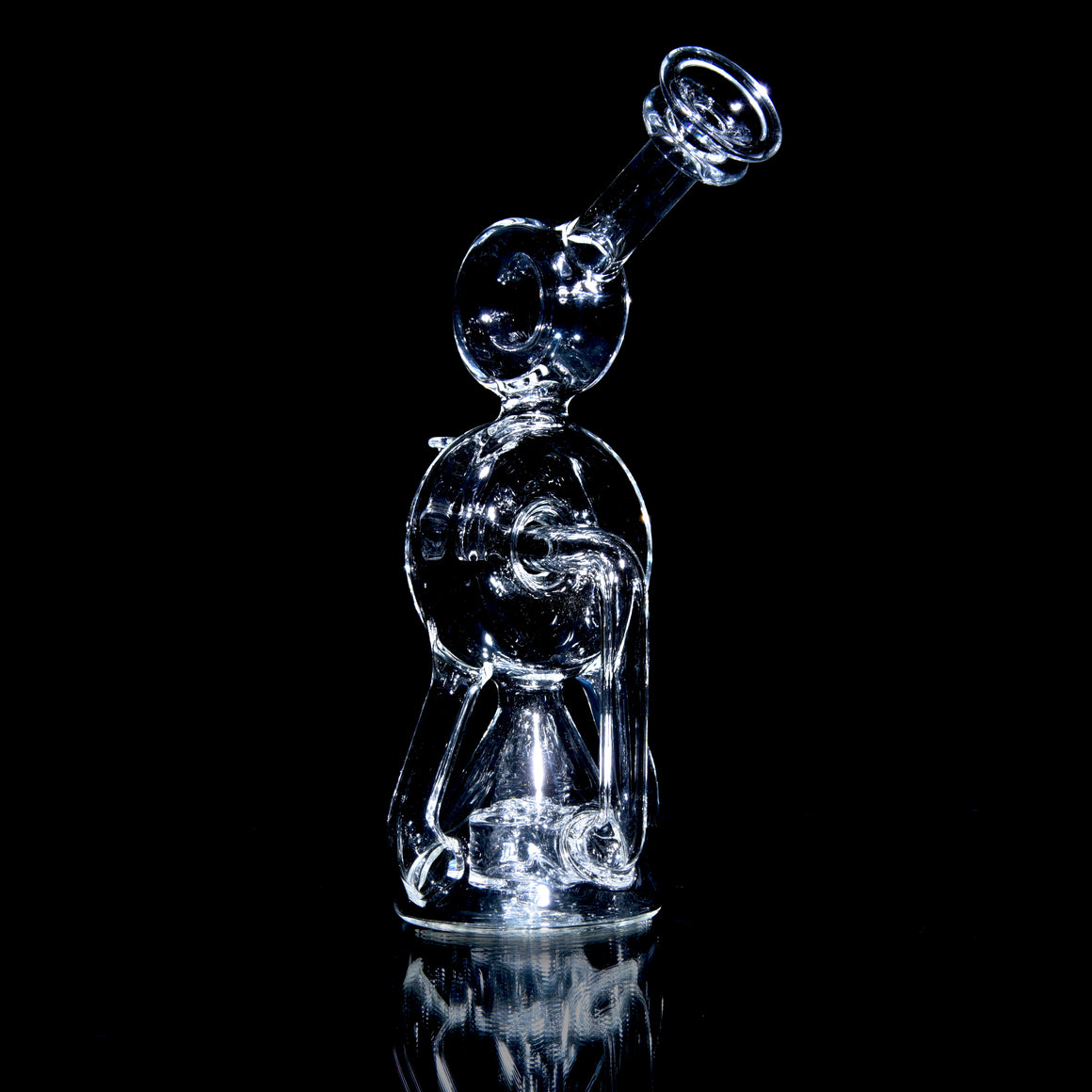 Double Drain Donut Recycler - Clear - 10mm Female