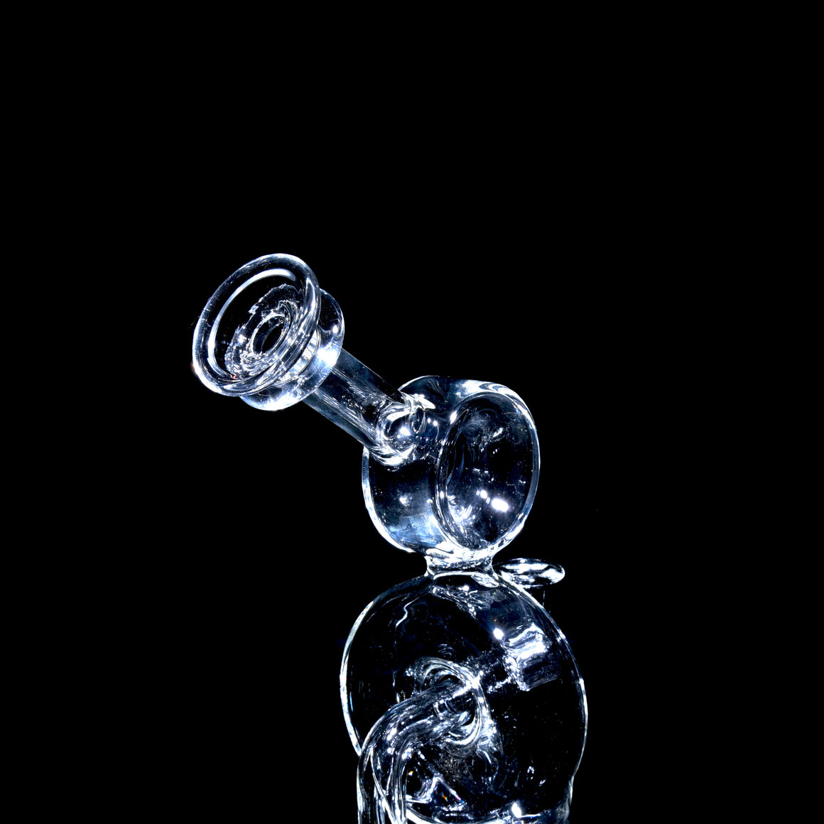Double Drain Donut Recycler - Clear - 10mm Female