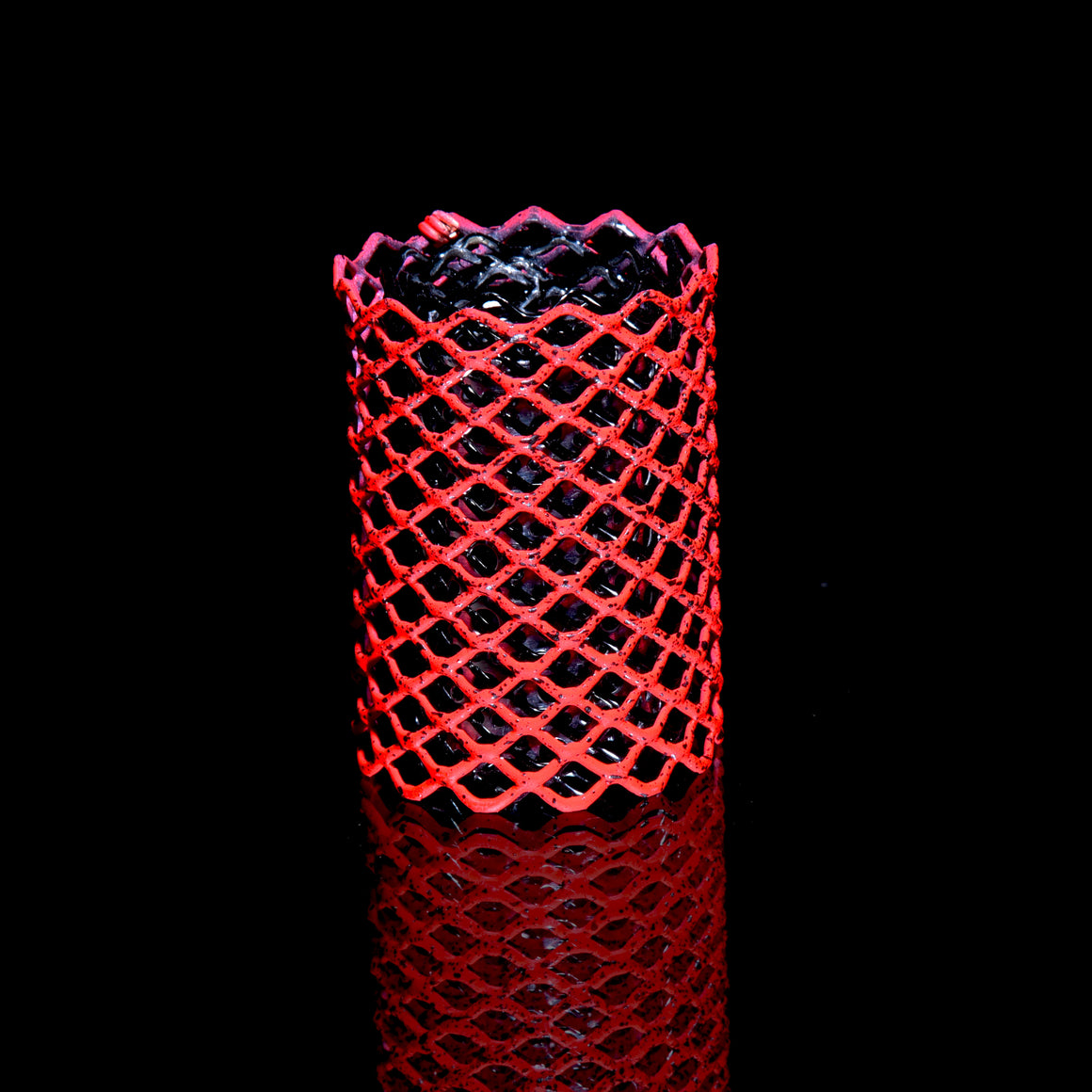Mamba Guardz - Custom Nozzle Heat Shield for Blazer Big Shot & Vector Nitro - UV Red/Black Speckle