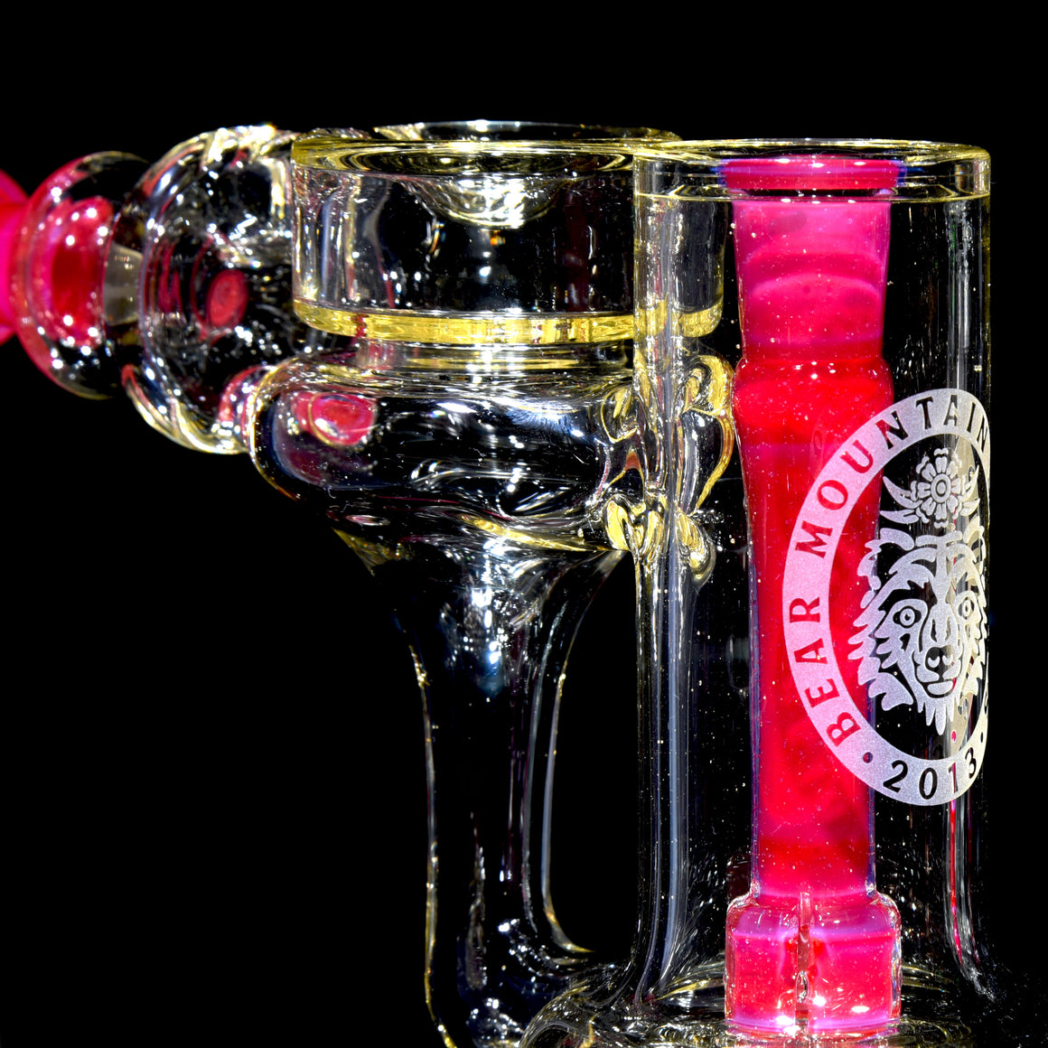 CFL Reactive Full-color Mini RTH Recycler w/ Plug Cap - Serum/Sherbet - 10mm Female
