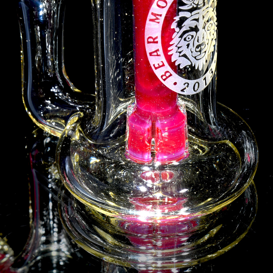 CFL Reactive Full-color Mini RTH Recycler w/ Plug Cap - Serum/Sherbet - 10mm Female