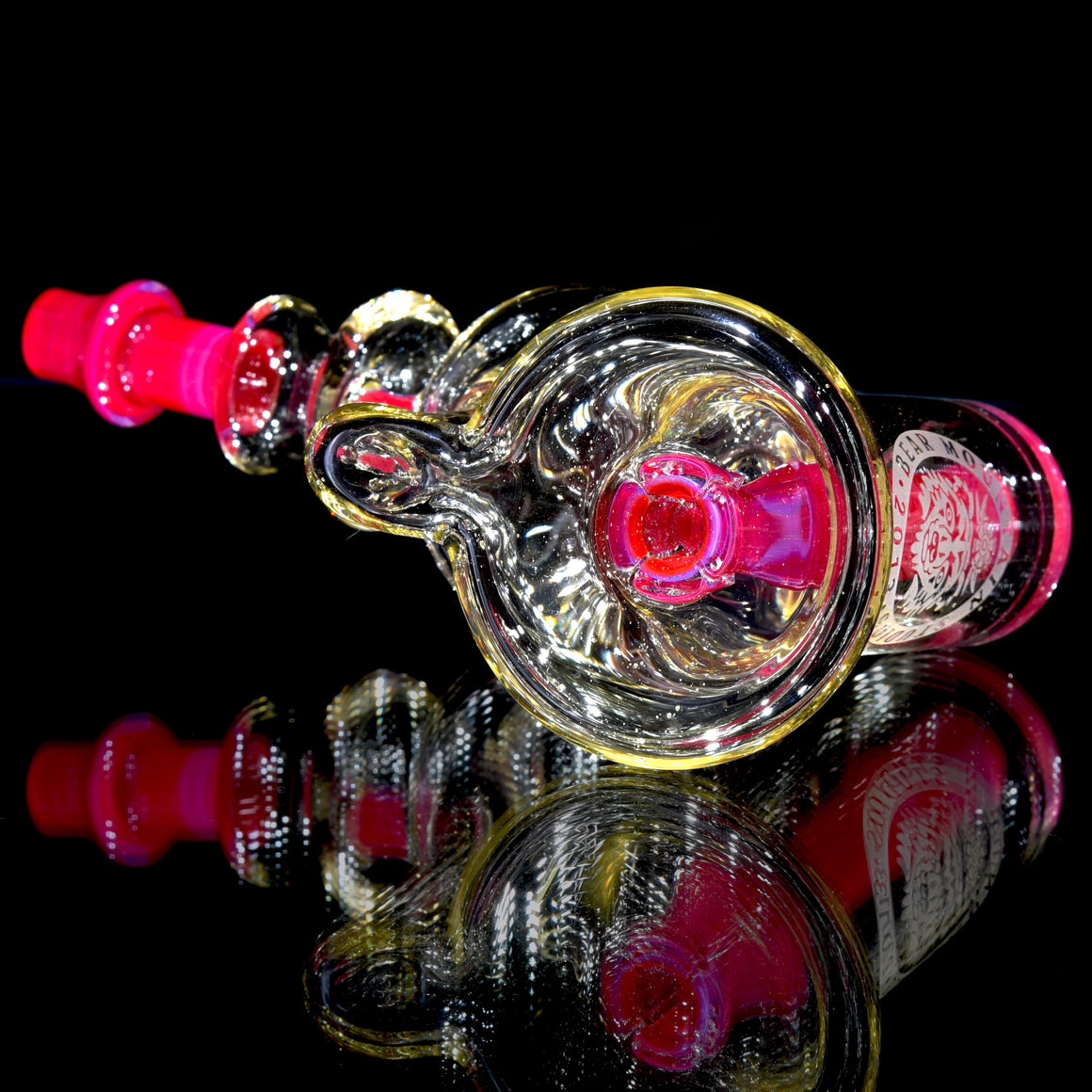 CFL Reactive Full-color Mini RTH Recycler w/ Plug Cap - Serum/Sherbet - 10mm Female