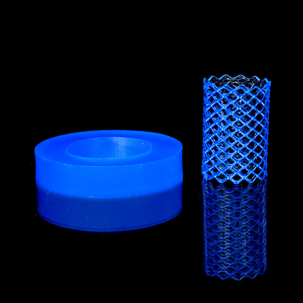 Mamba Guardz - Custom Nozzle Heat Shield/Epoxy Resin Base Set for Blazer Big Shot - Royal Blue