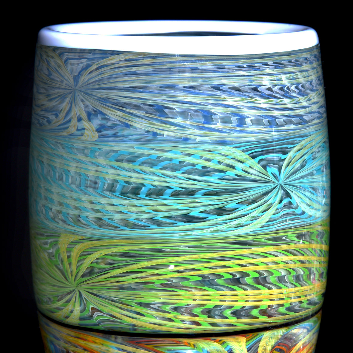 Collab - Rainbow Fume Wrap & Rake Pint Glass w/ Custom Coaster - 17oz Capacity