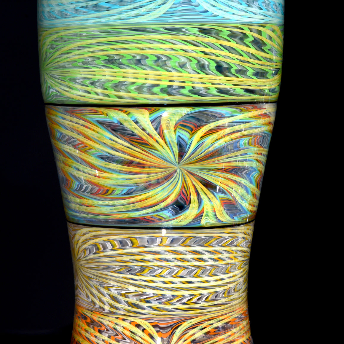 Collab - Rainbow Fume Wrap & Rake Pint Glass w/ Custom Coaster - 17oz Capacity