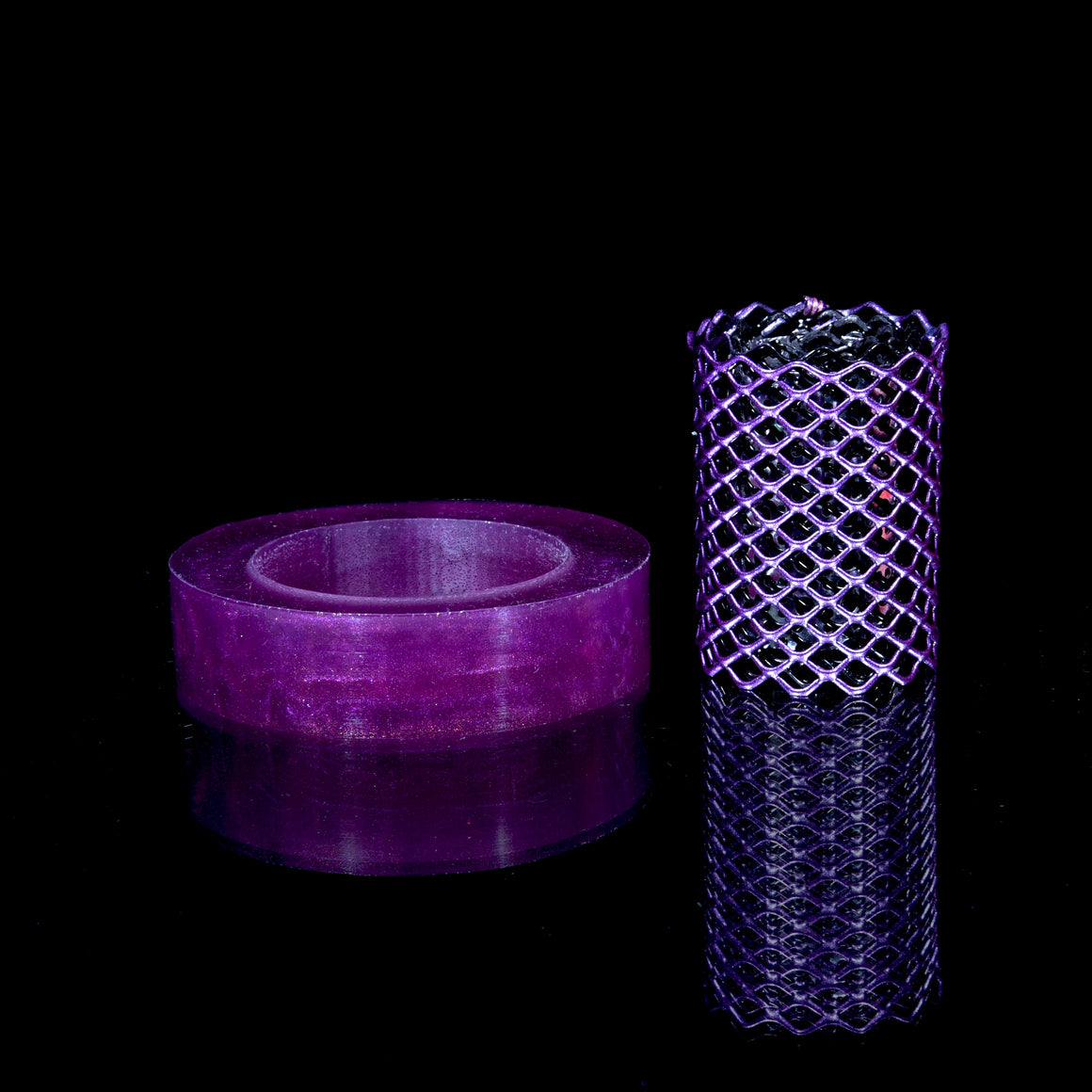 Mamba Guardz - Custom Nozzle Heat Shield/Epoxy Resin Base Set for Blazer Big Shot - Metallic Purple