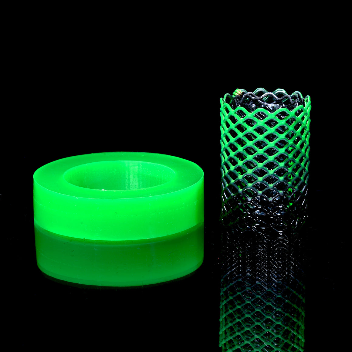 Mamba Guardz - Custom Nozzle Heat Shield/Epoxy Resin Base Set for Blazer Big Shot - UV Green