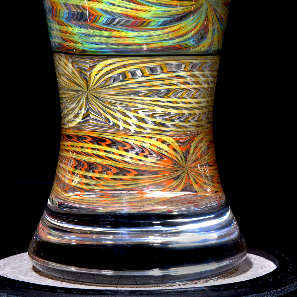 Collab - Rainbow Fume Wrap & Rake Pint Glass w/ Custom Coaster - 17oz Capacity