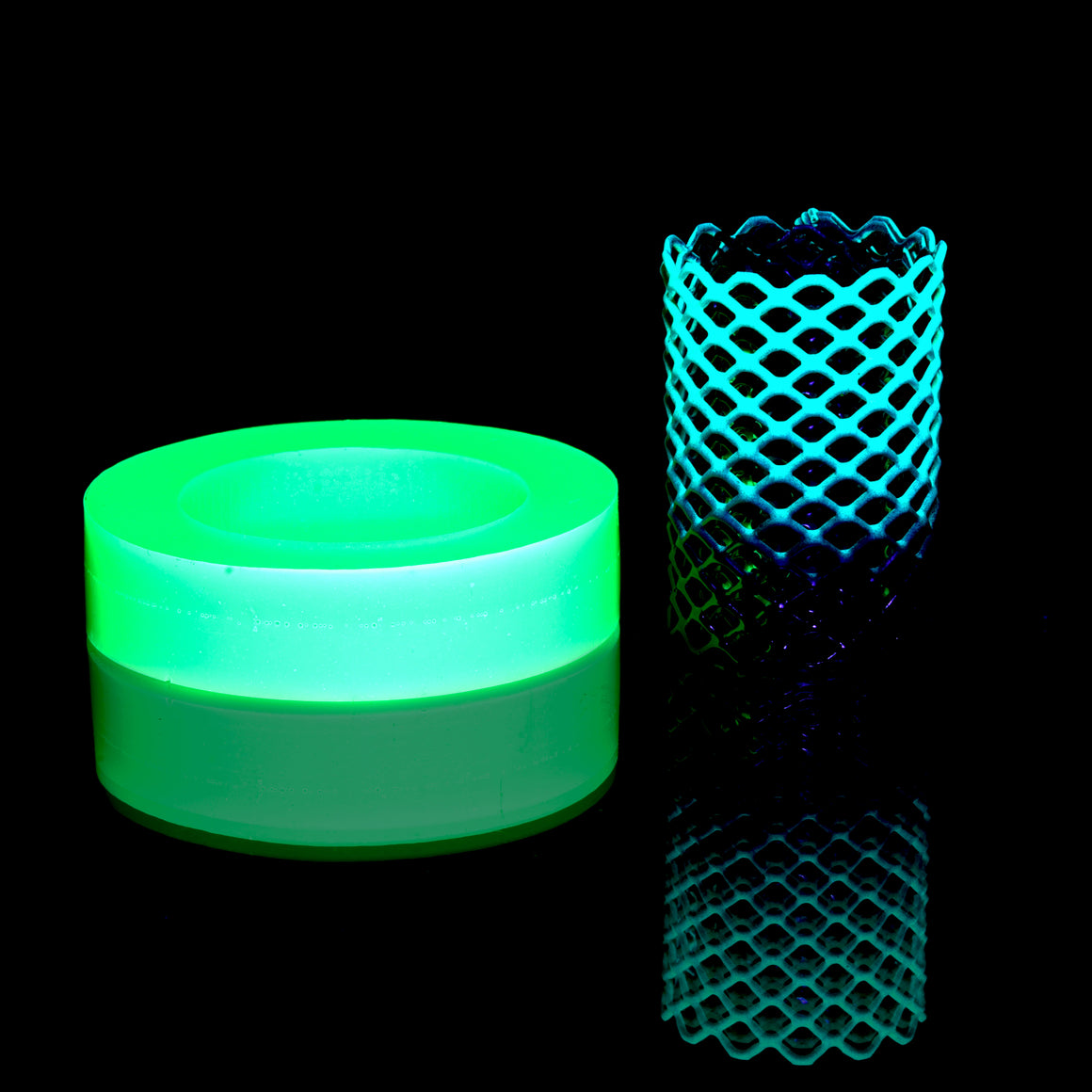Mamba Guardz - Custom Nozzle Heat Shield/Epoxy Resin Base Set for Blazer Big Shot - UV Green