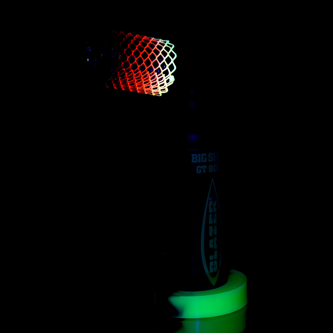 Limited Edition Big Shot GT8000 Butane Torch & Matching Mamba Guard/Base Set - UV Yellow/Red
