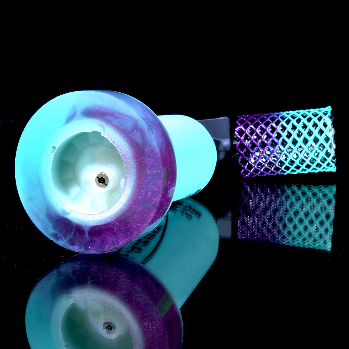 Limited Edition Big Shot GT8000 Butane Torch & Matching Mamba Guard/Base Set - Metallic Purple/Sky Blue