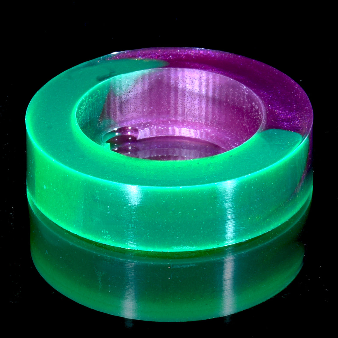 Custom Resin Base for Blazer GT8000 Big Shots - UV Dark Green/Metallic Purple