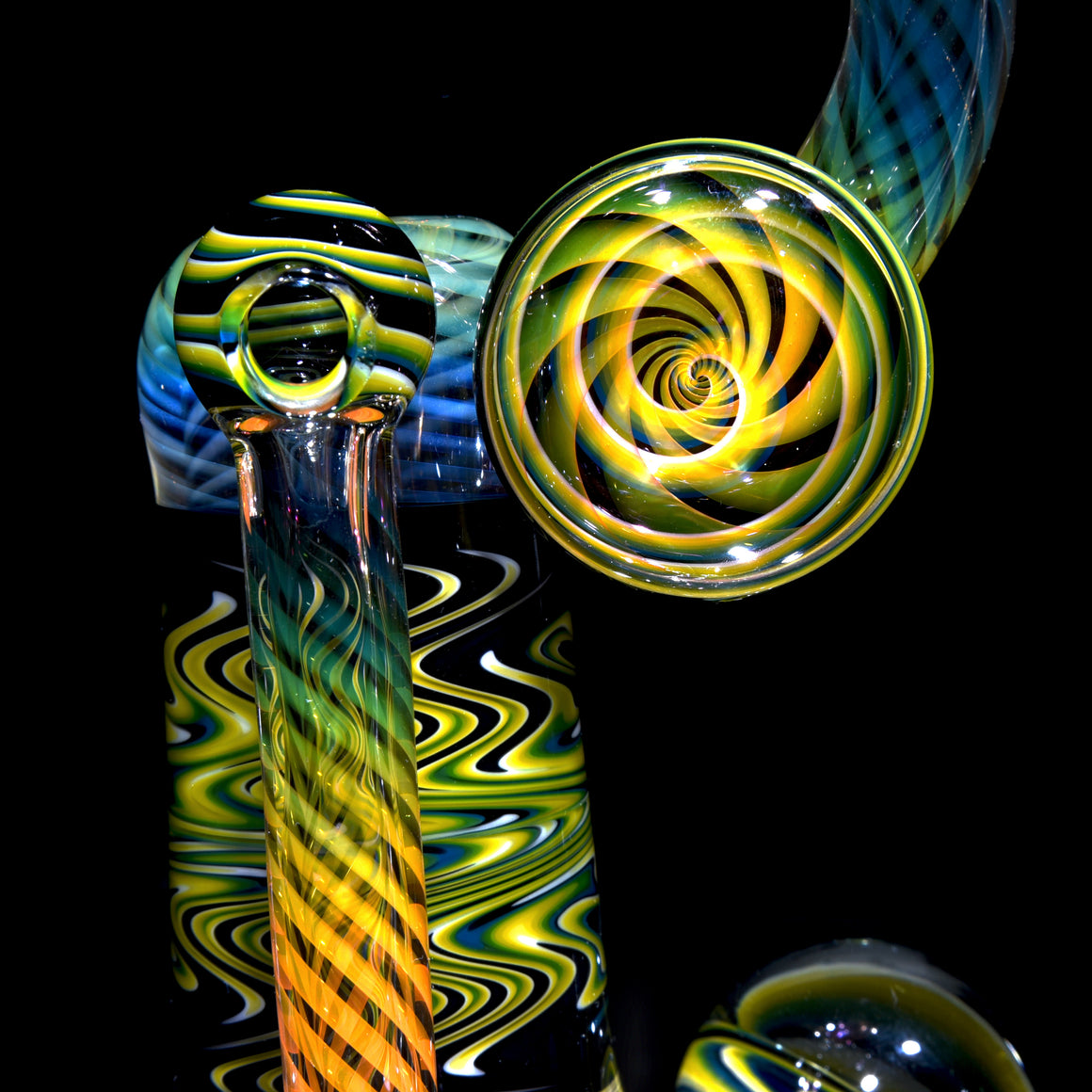 Fumed & Rewigged Snorkel Bubbler