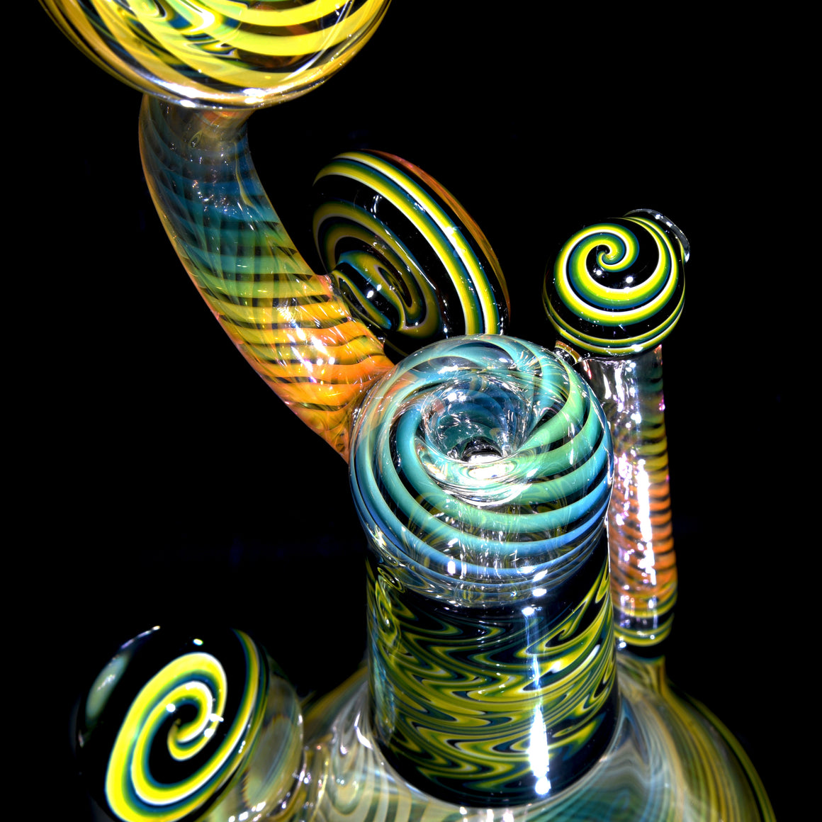 Fumed & Rewigged Snorkel Bubbler