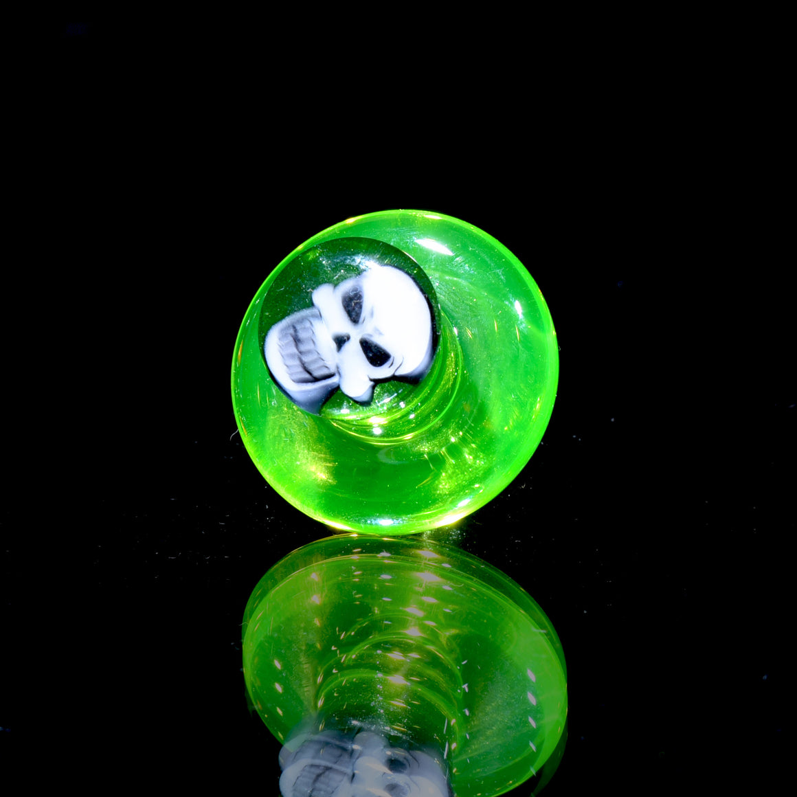 Double Sided Control Tower/Blender Cap w/ Skull Millies - UV Ion/Millenium Moss