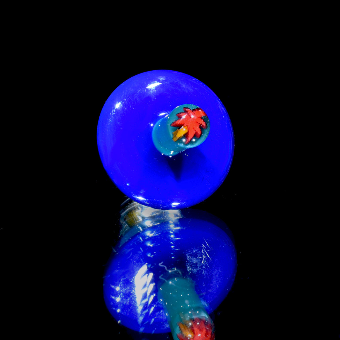 Double Sided Control Tower/Blender Cap w/ Simpsons Millies - Sonic/Aqua Azul