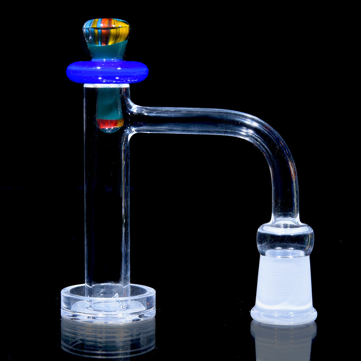 Double Sided Control Tower/Blender Cap w/ Simpsons Millies - Sonic/Aqua Azul