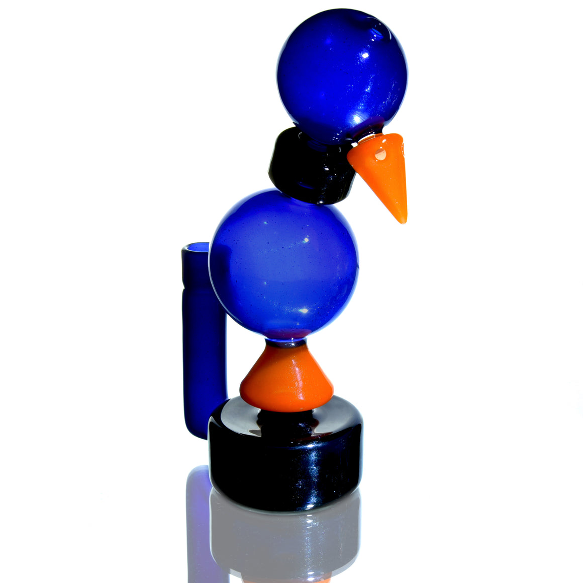 "Flightless Bird" Colorform Rig w/ Matching Cap & Sherlock Pipe Set -  14mm Female