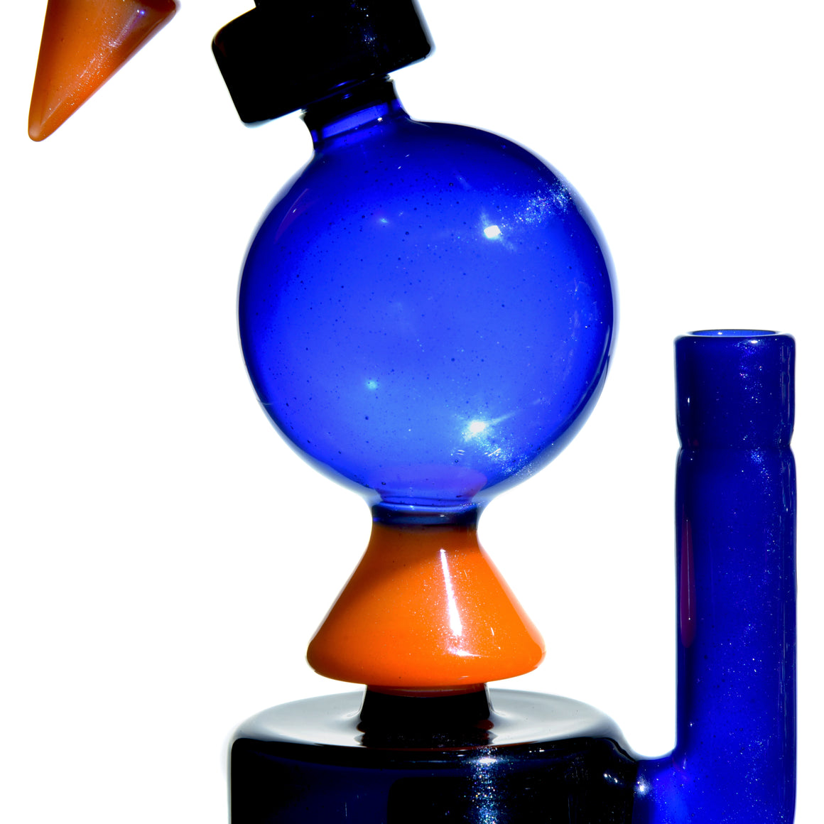 "Flightless Bird" Colorform Rig w/ Matching Cap & Sherlock Pipe Set -  14mm Female
